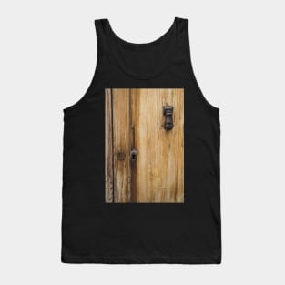 Grainy wooden door. Tank Top